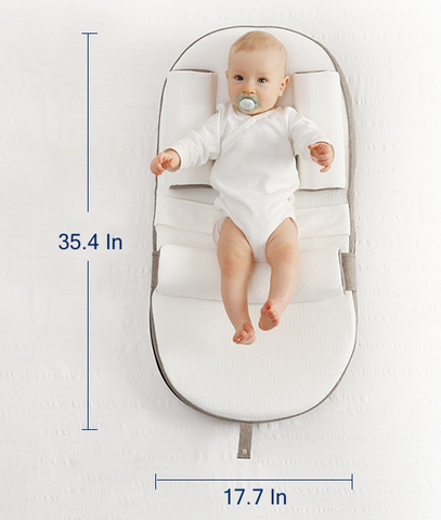 Pure Comfort Baby Lounger – Anti-Roll Design for Supervised Snuggles & Playtime