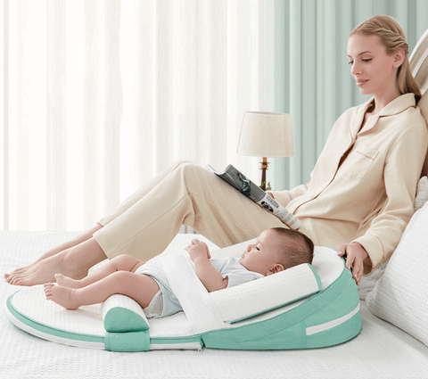 Pure Comfort Baby Lounger – Anti-Roll Design for Supervised Snuggles & Playtime