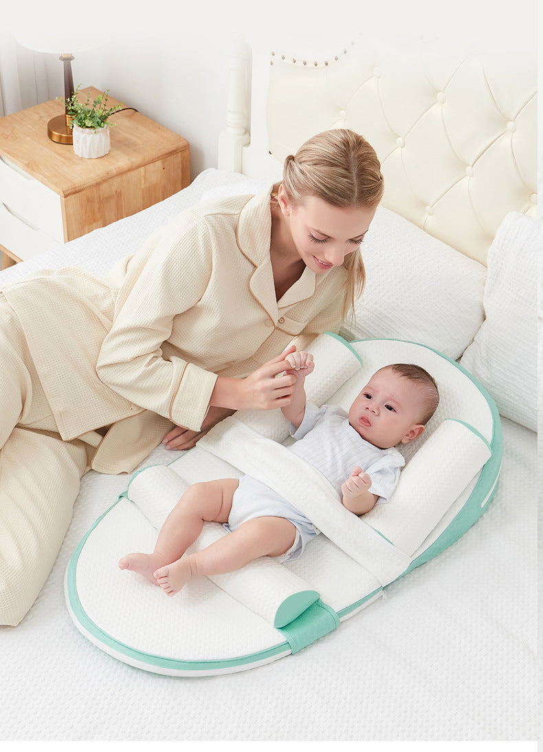 Pure Comfort Baby Lounger – Anti-Roll Design for Supervised Snuggles & Playtime