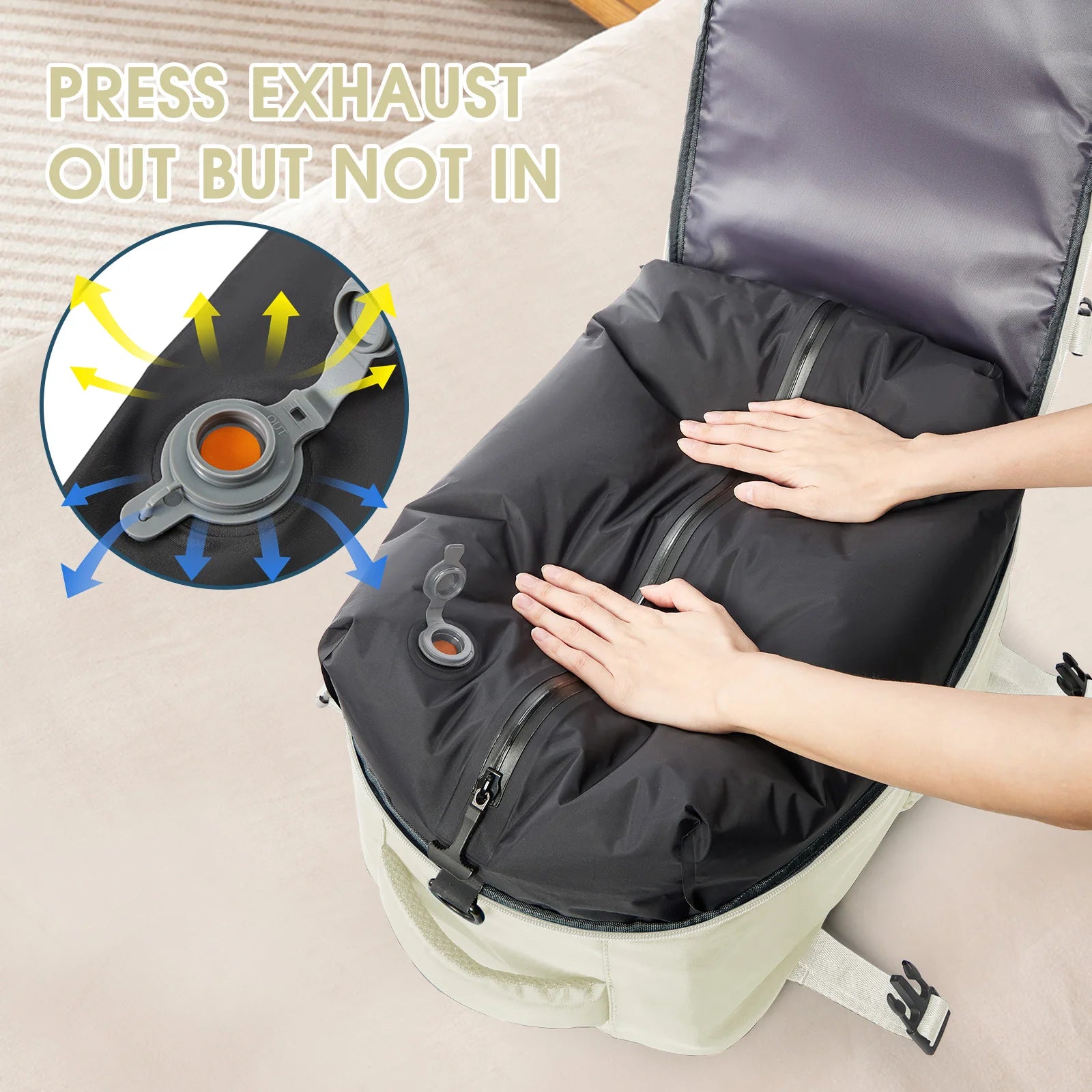 Vacuum compression Backpack