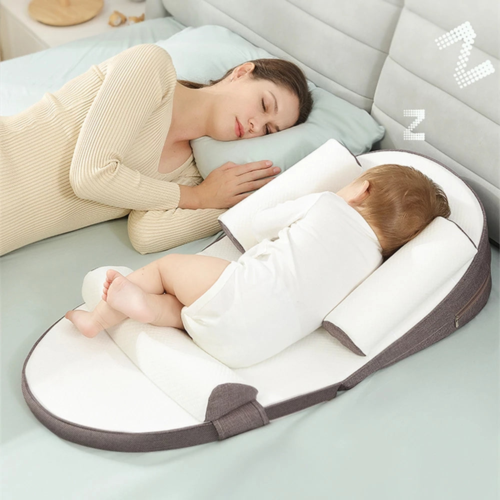 Pure Comfort Baby Lounger – Anti-Roll Design for Supervised Snuggles & Playtime