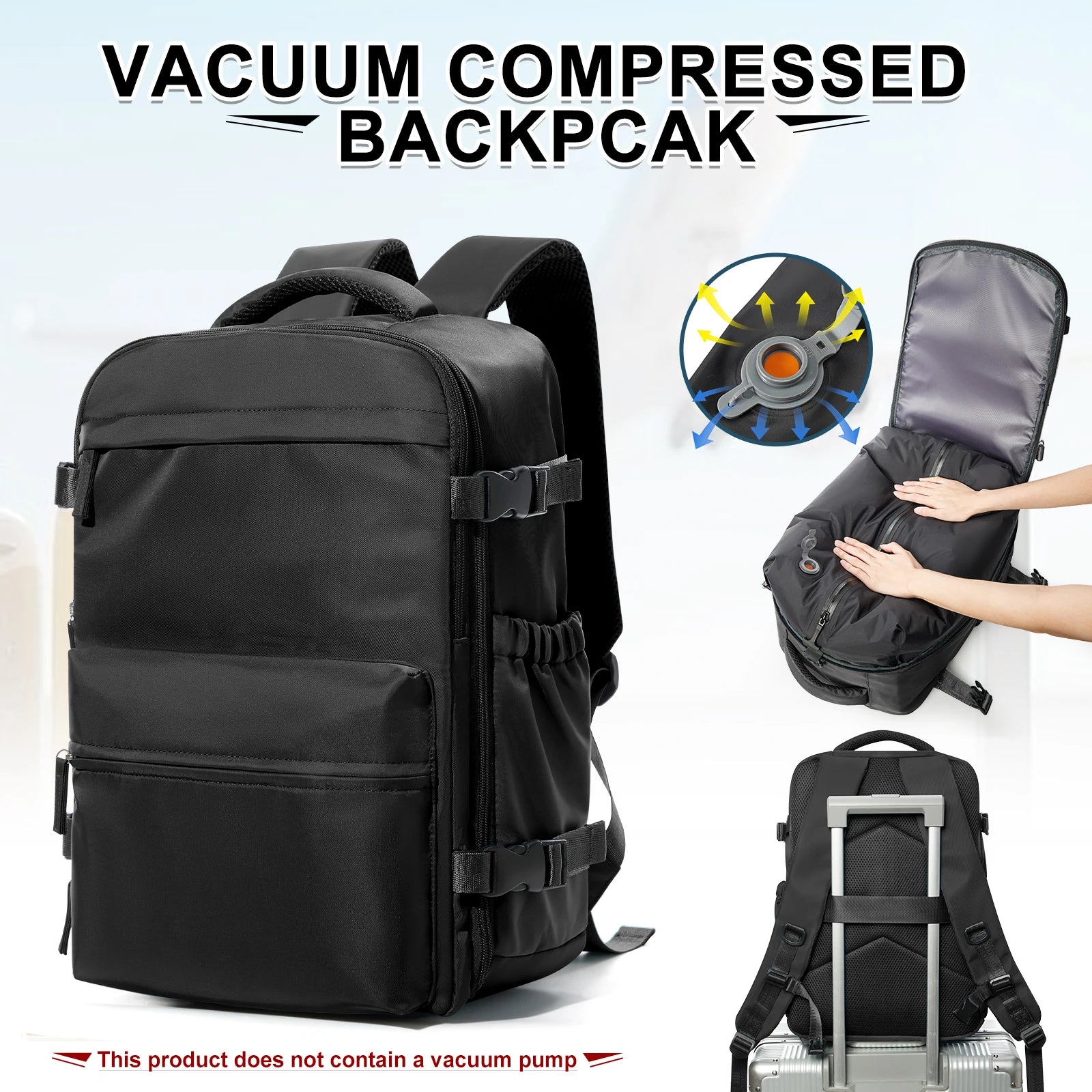 Vacuum compression Backpack