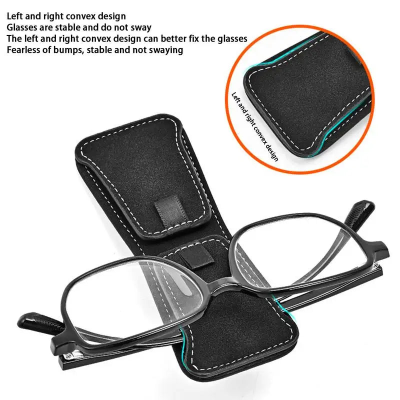 Visor Sunglasses Holder Clip Eyeglass Holder For Car Auto Interior Accessories Multifunctional Magnetic Double Clip Glasses