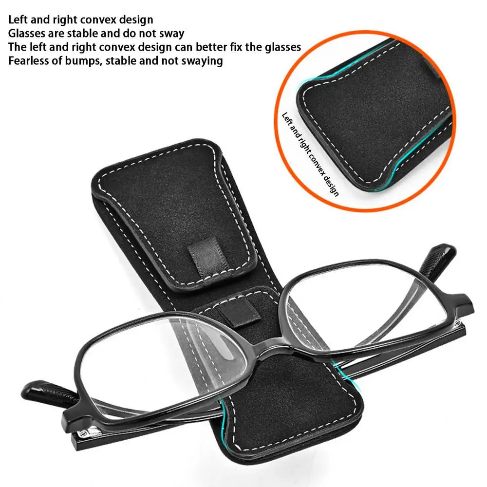 Visor Sunglasses Holder Clip Eyeglass Holder For Car Auto Interior Accessories Multifunctional Magnetic Double Clip Glasses