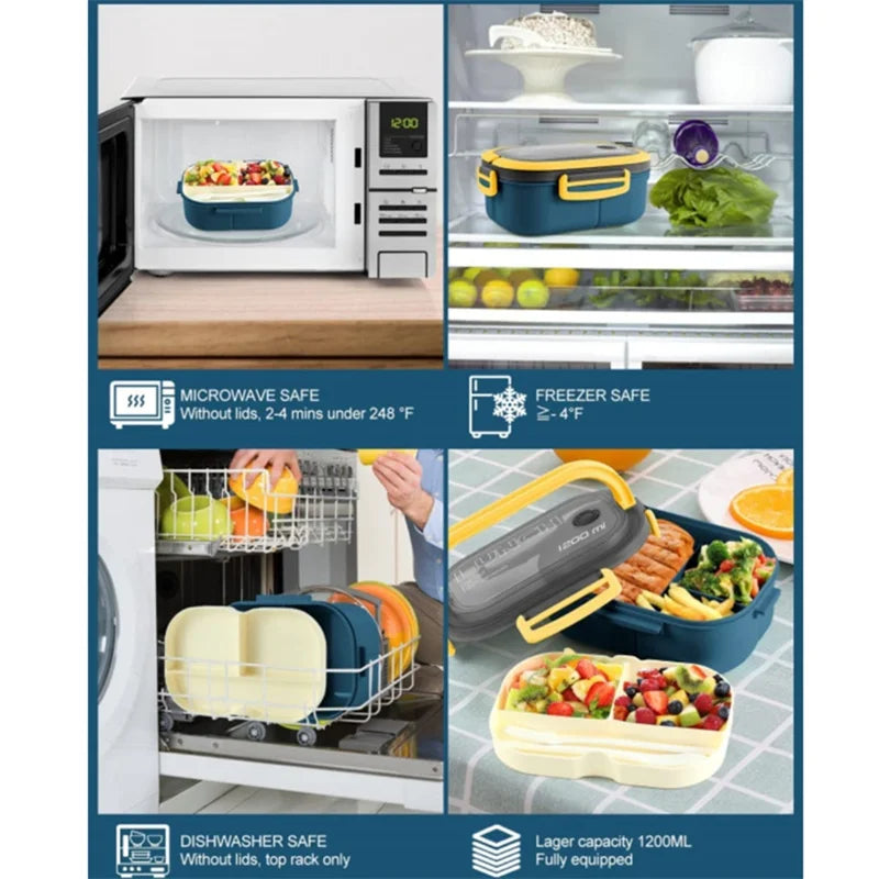 1200ML 2-Layer Bento Lunch Box