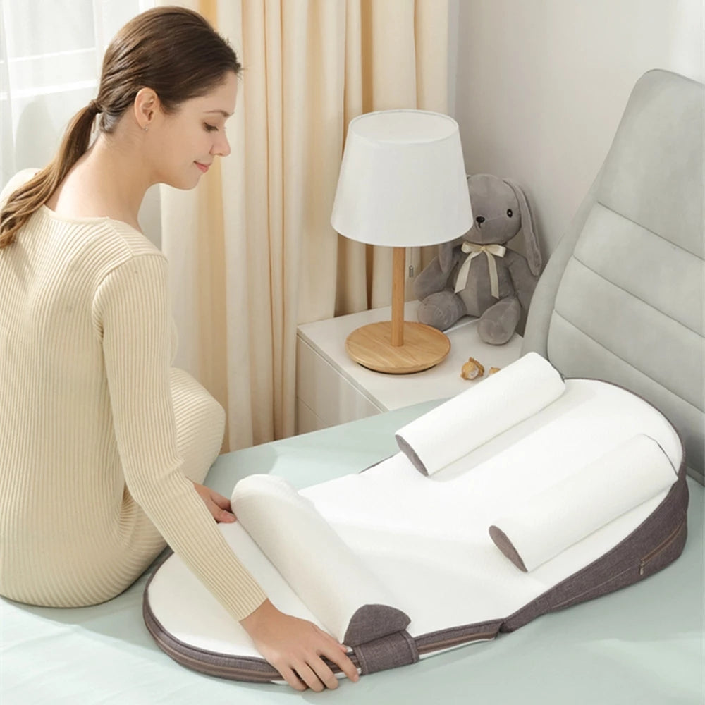 Pure Comfort Baby Lounger – Anti-Roll Design for Supervised Snuggles & Playtime