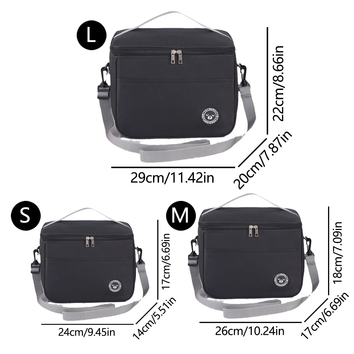 Insulated Lunch Bag – Hand-Held & Shoulder Strap