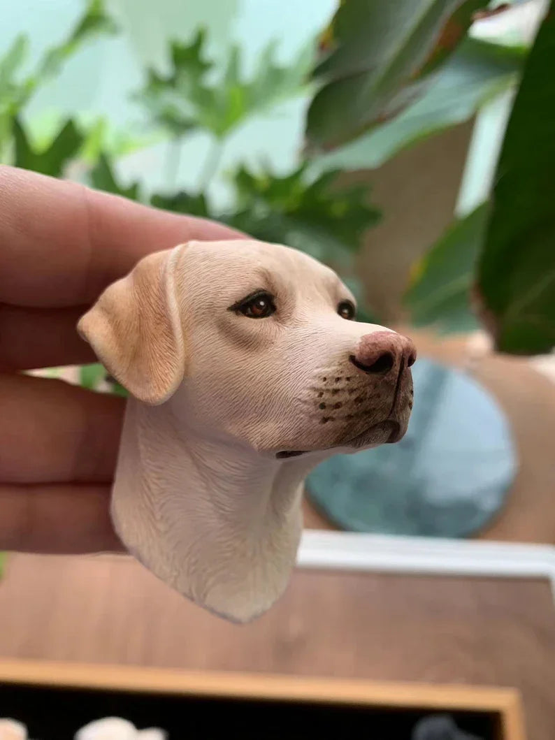 Refrigerator Magnet Personalize 3D Pet Portrait Pet Custom Dog Head Decoration Custom Pet Gift Pet Mini Sculpture Pet Lover Gift