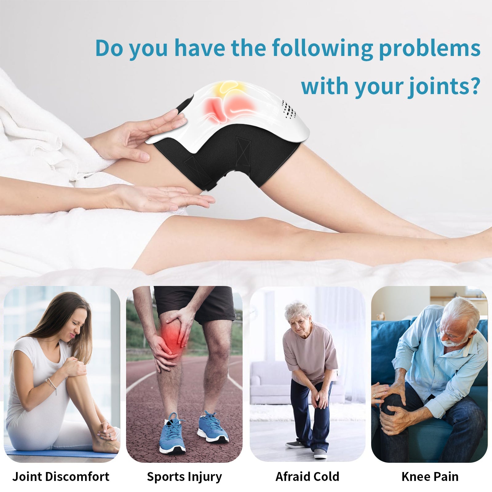The KneadRelief Pro 3-in-1 Knee Massager
