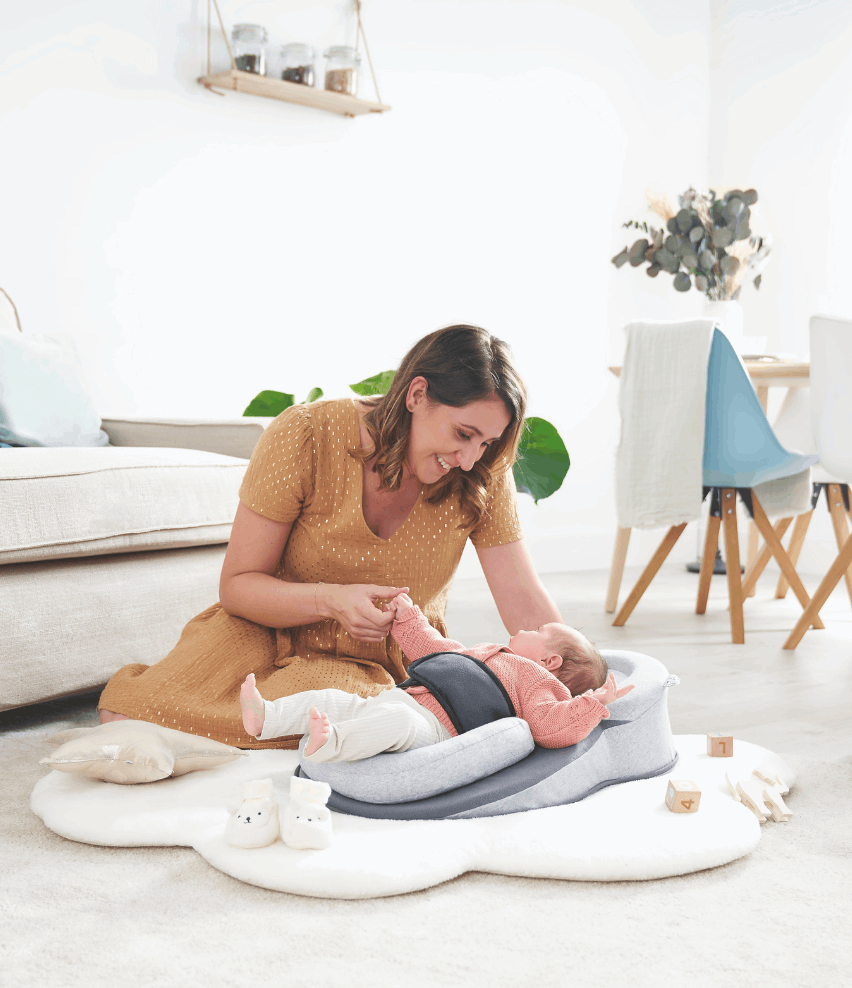 Pediatrician-Approved Baby Lounger – Stops Reflux & Colic Instantly (100% Safe & Machine Washable)
