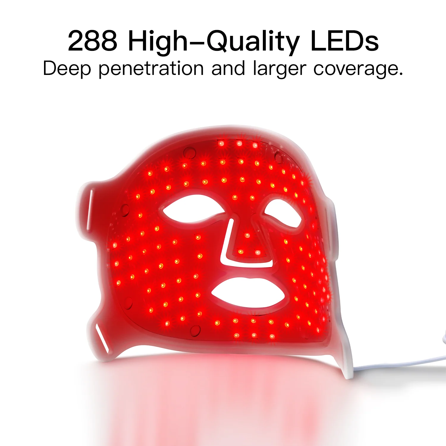 MOOSHII 288 LED Red Light Therapy Mask