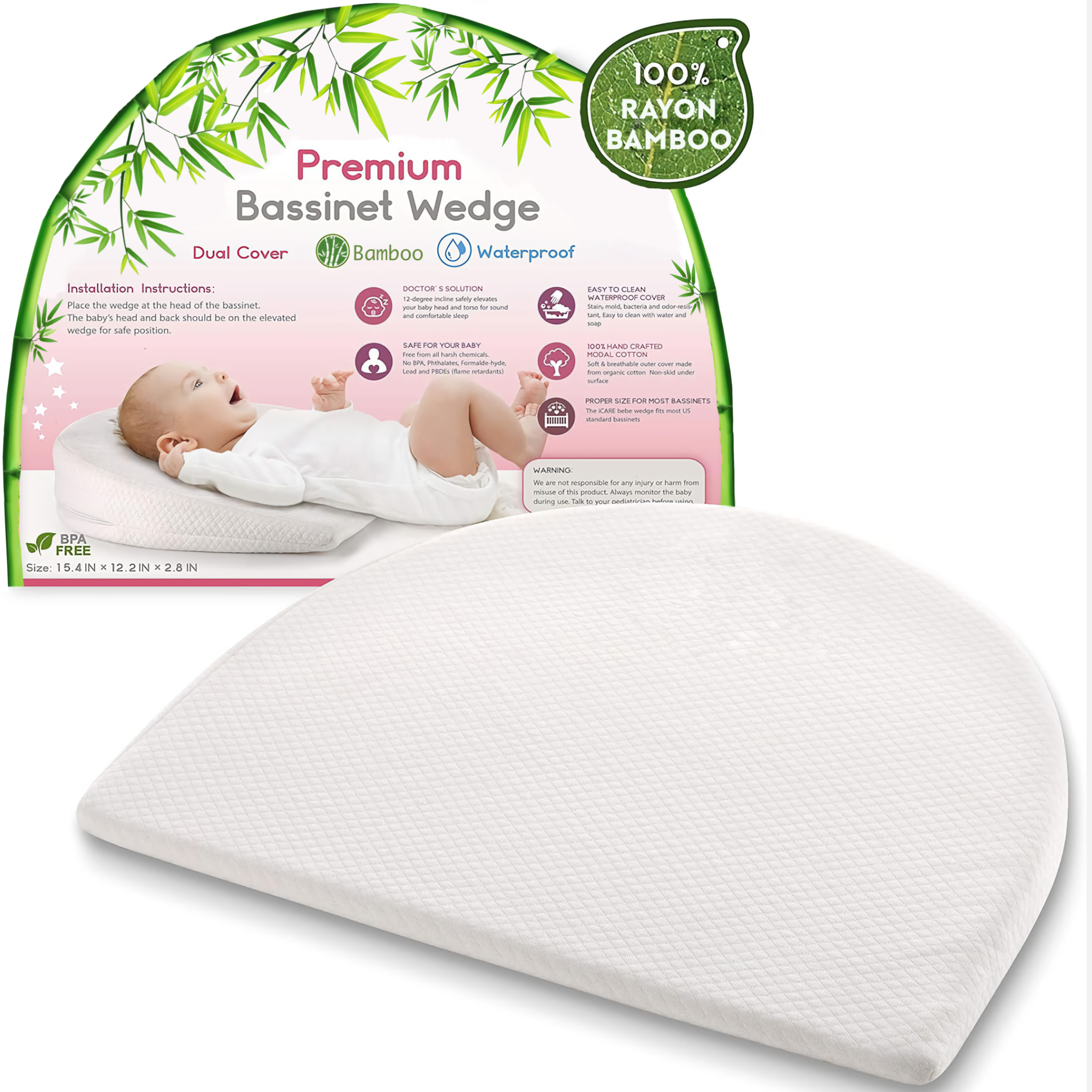 Baby bassinet wedge sales