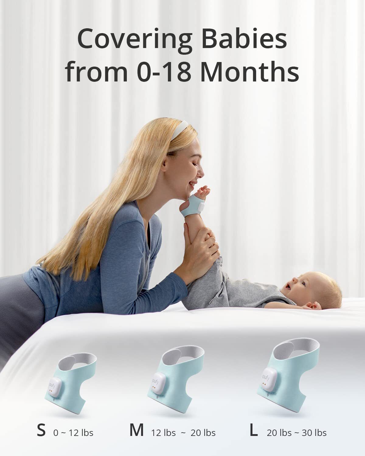 Smart S320 Sock Baby Monitor 2K Camera Track Sleep