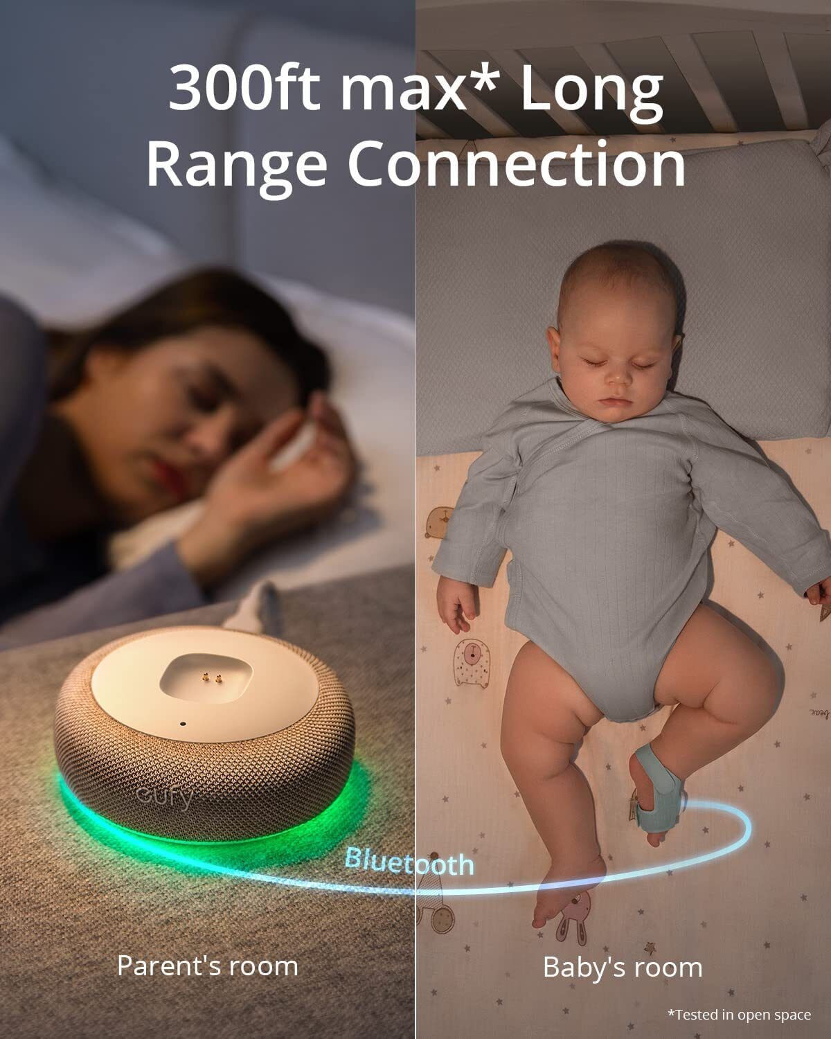 Smart S320 Sock Baby Monitor 2K Camera Track Sleep
