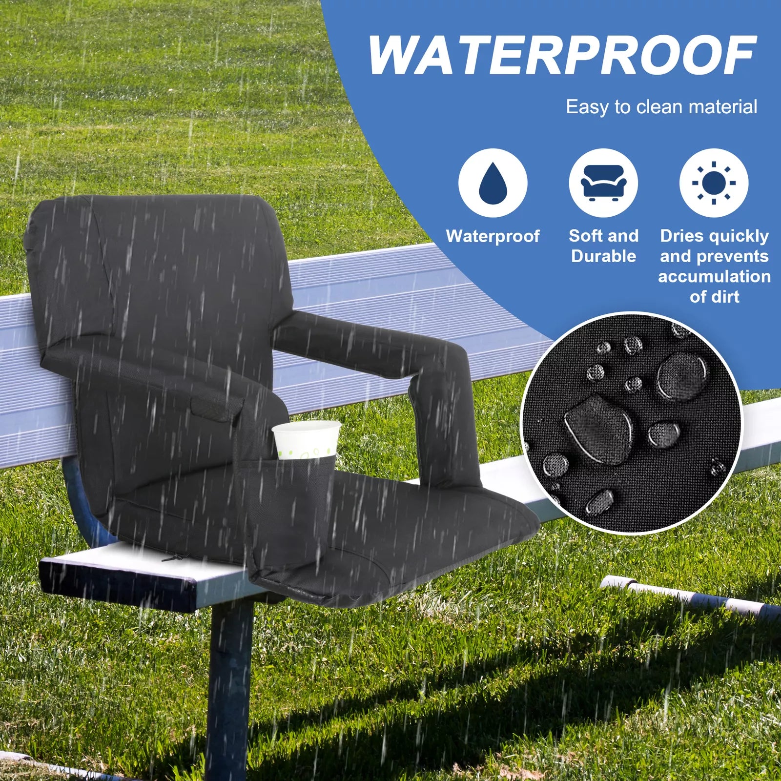 Wide Stadium Seats Chairs For Bleachers