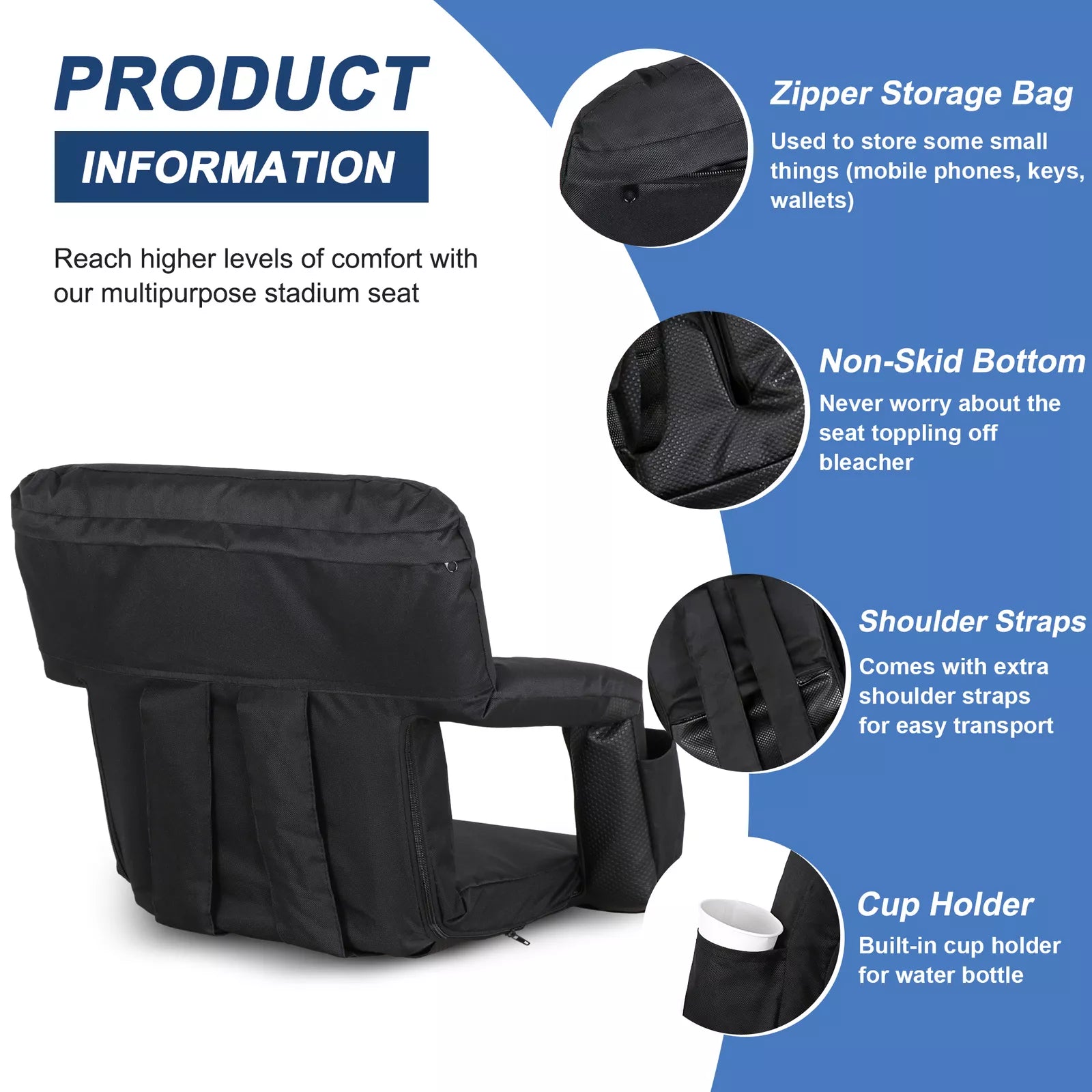 Wide Stadium Seats Chairs For Bleachers