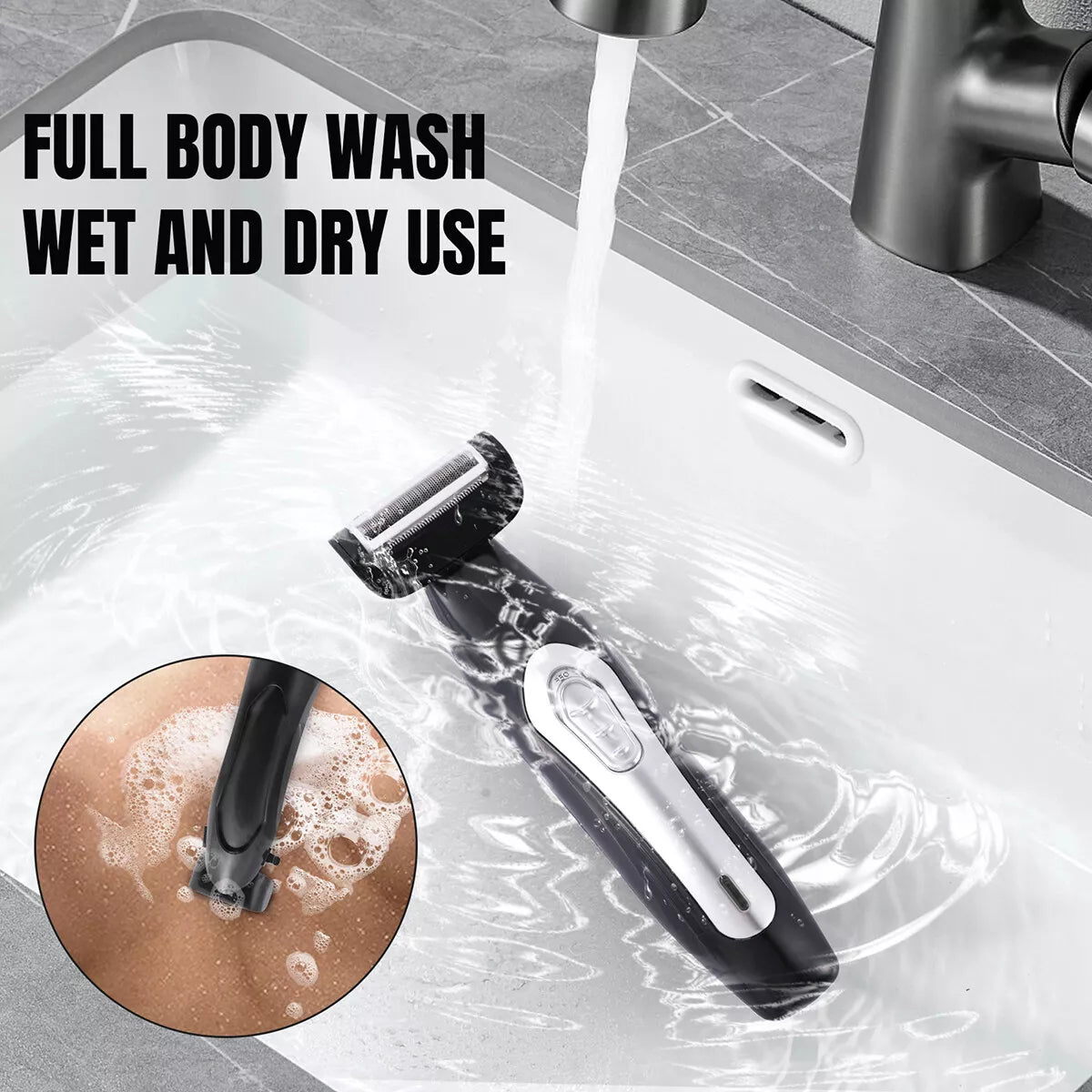 Electric Back Shaver for Men
