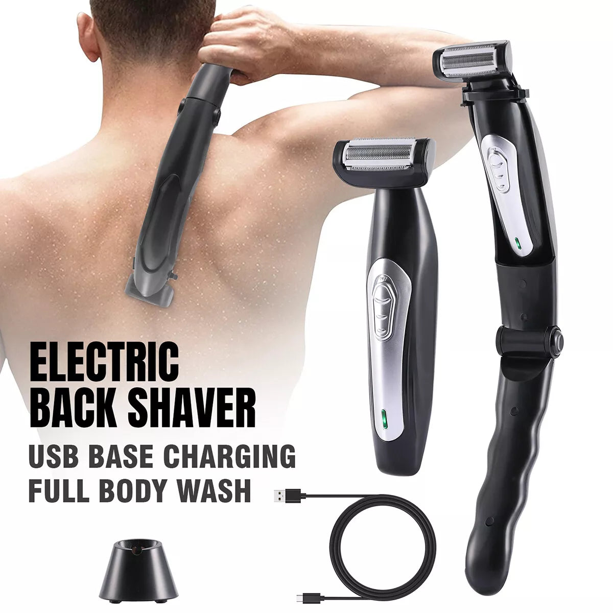 Electric Back Shaver for Men
