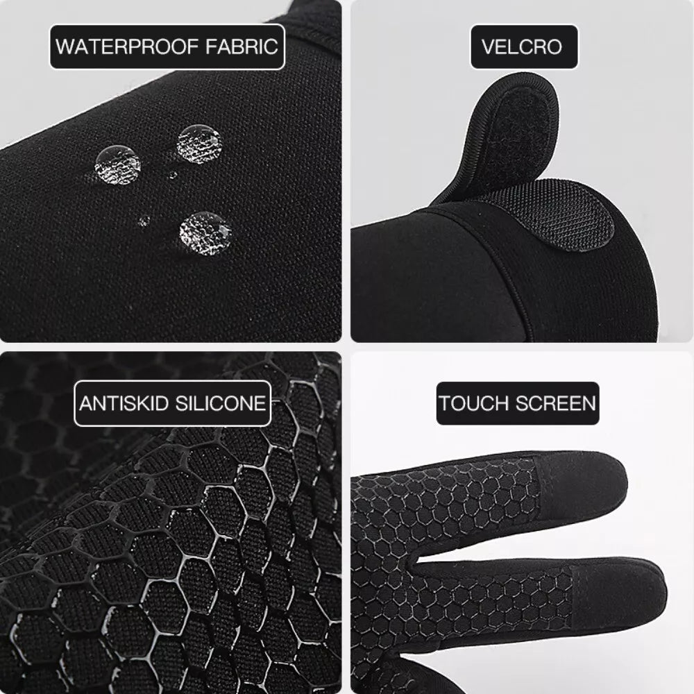 Ultra-Thin Thermal Gloves - Unisex Touch Screen Winter Fleece Gloves