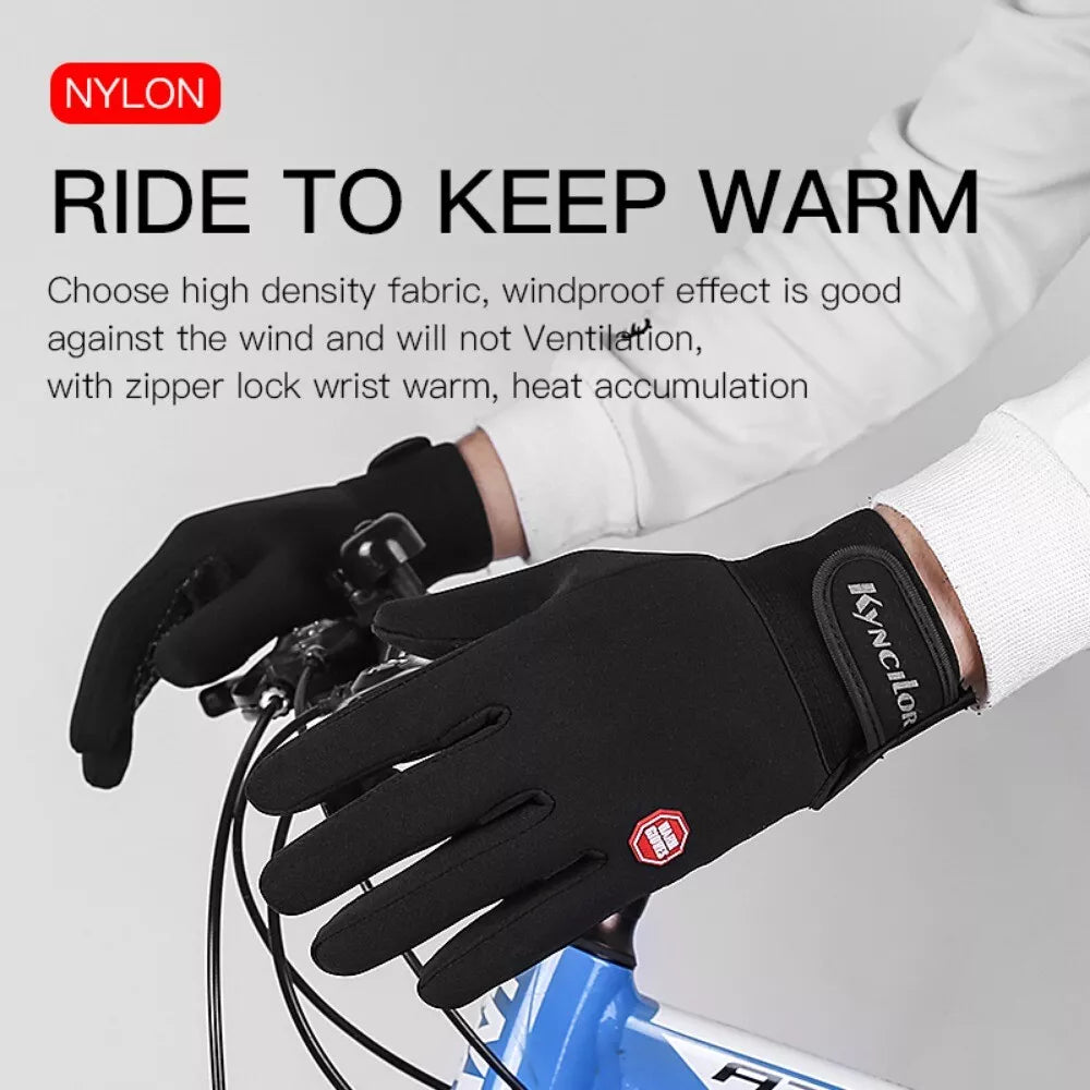 Ultra-Thin Thermal Gloves - Unisex Touch Screen Winter Fleece Gloves