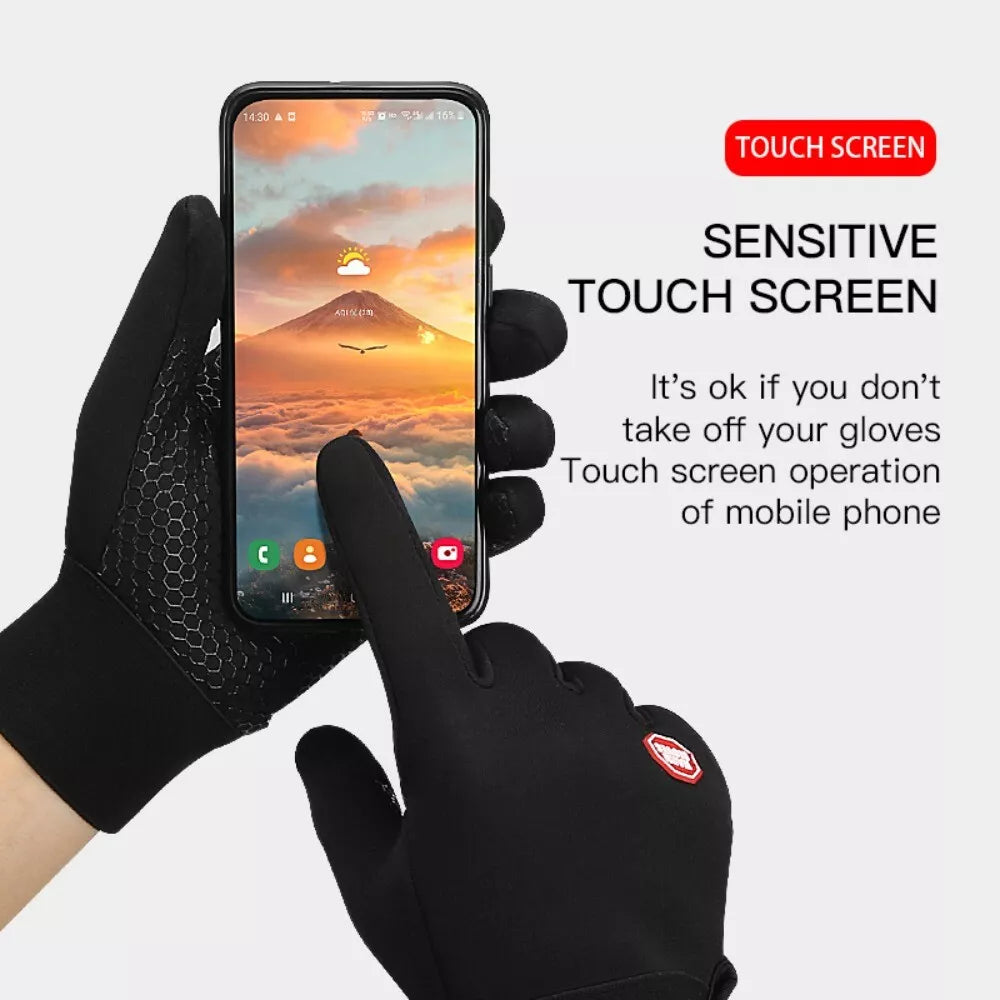Ultra-Thin Thermal Gloves - Unisex Touch Screen Winter Fleece Gloves