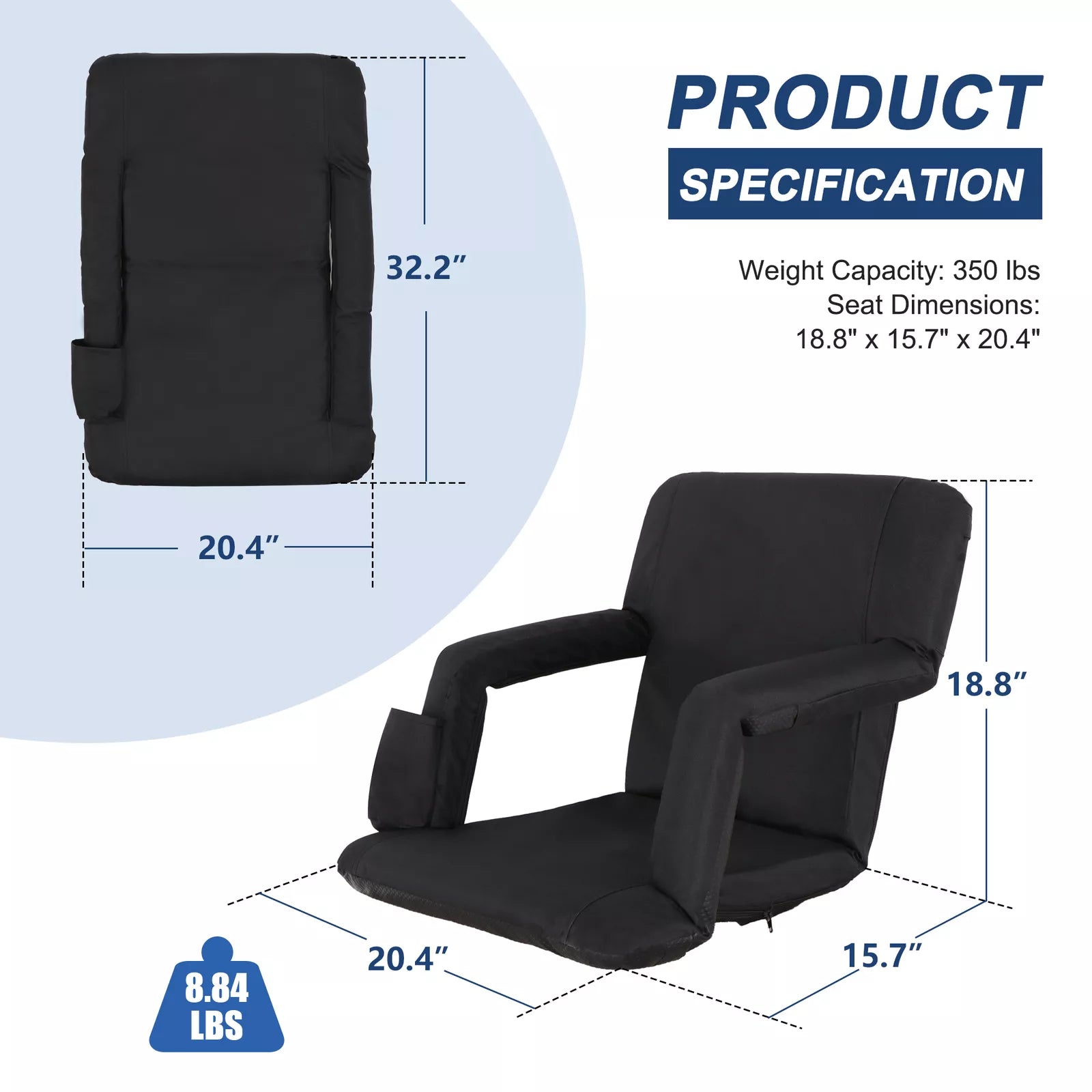Wide Stadium Seats Chairs For Bleachers