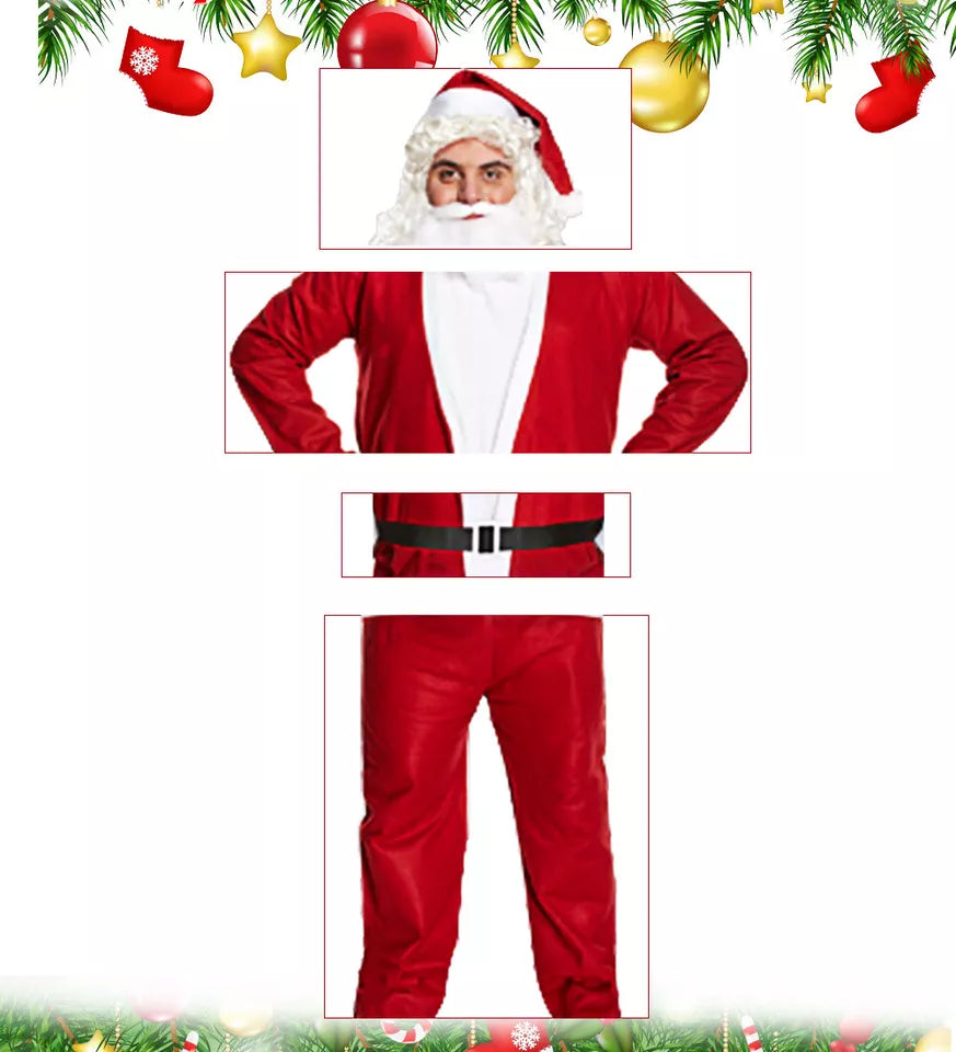 Kerstman kostuum volwassen vader