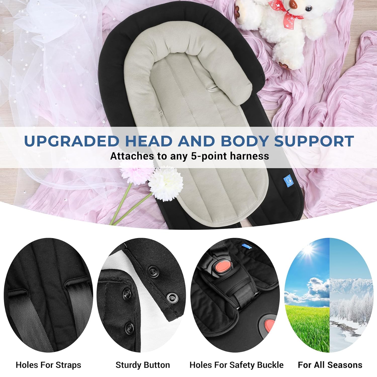 Extra Soft Car Seat Insert Cushion Pad