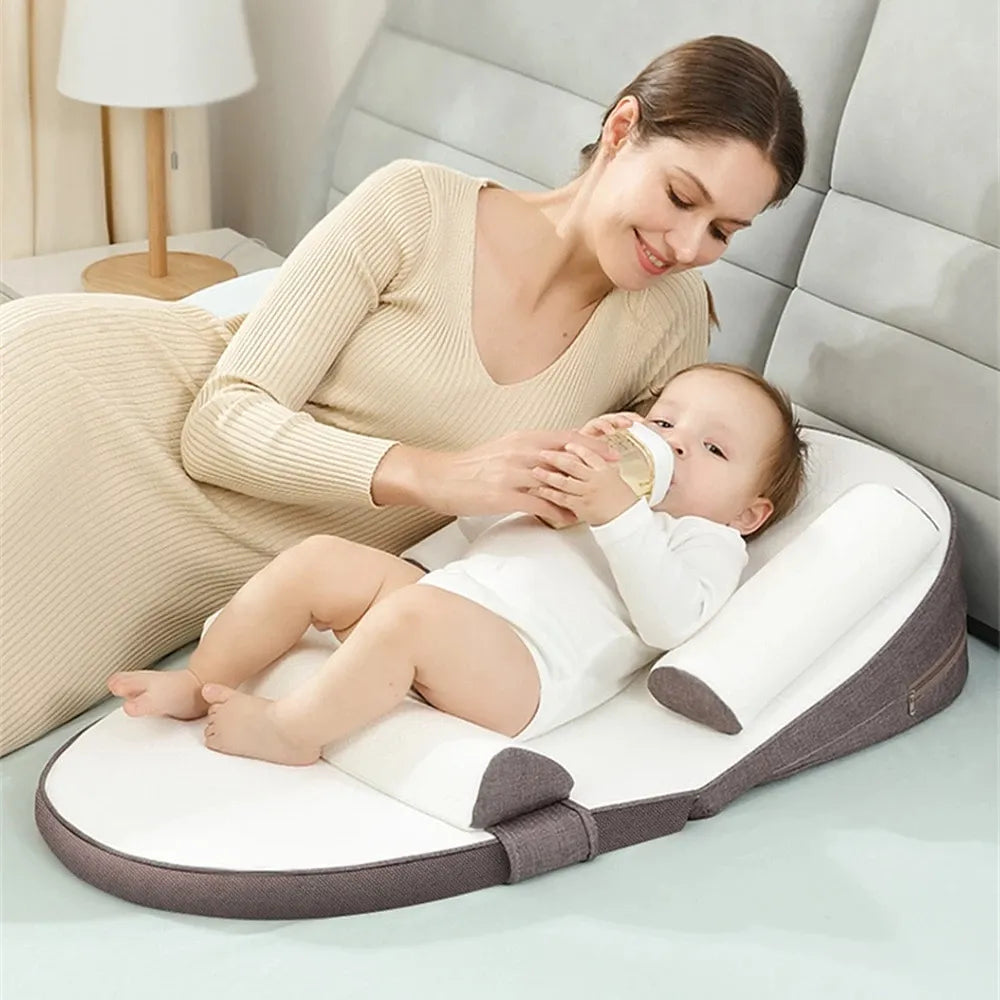 Pure Comfort Baby Lounger – Anti-Roll Design for Supervised Snuggles & Playtime