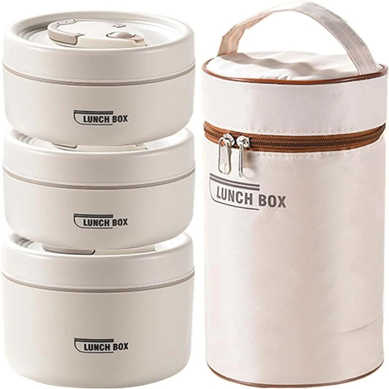 Portable Insulated Lunch Container Set