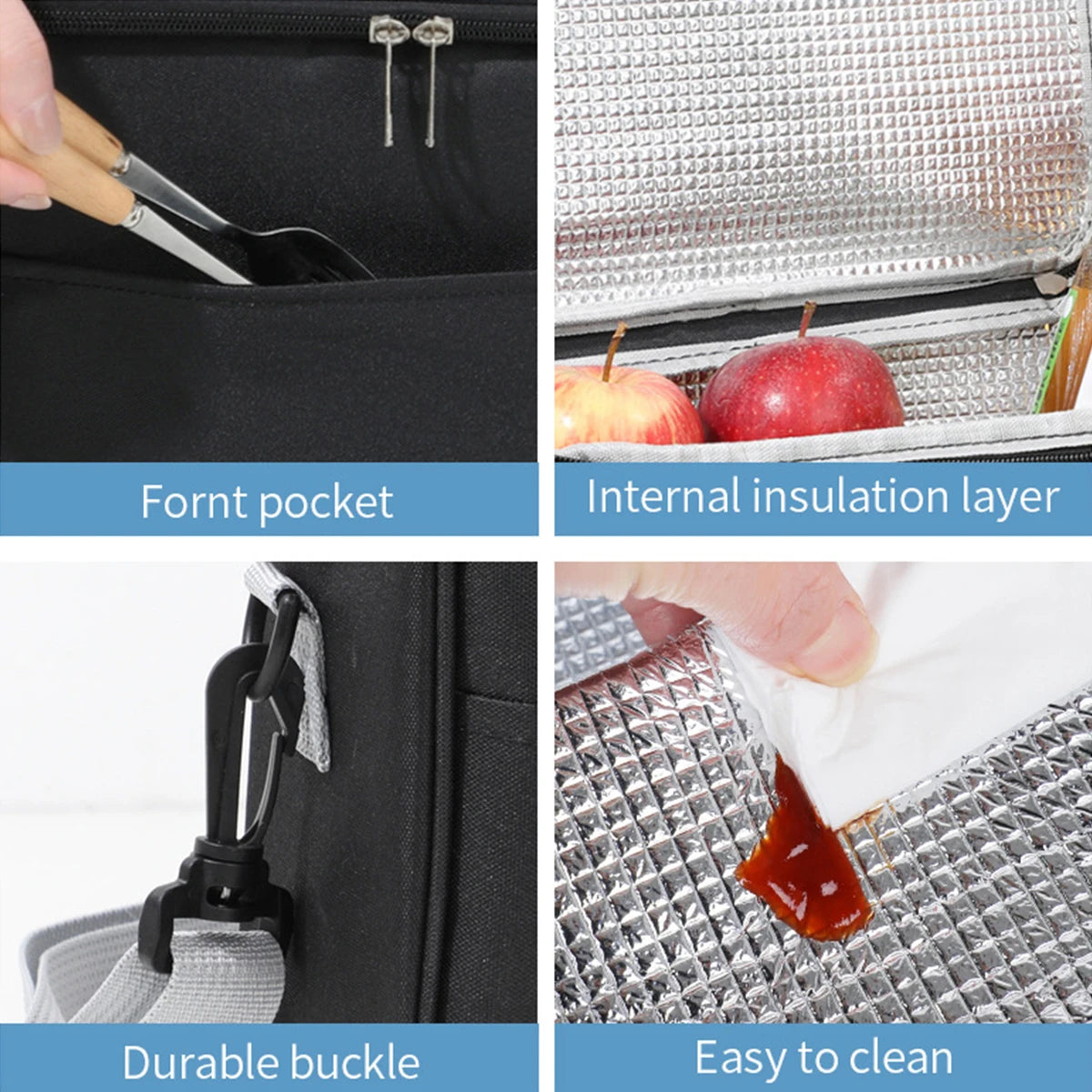 Insulated Lunch Bag – Hand-Held & Shoulder Strap