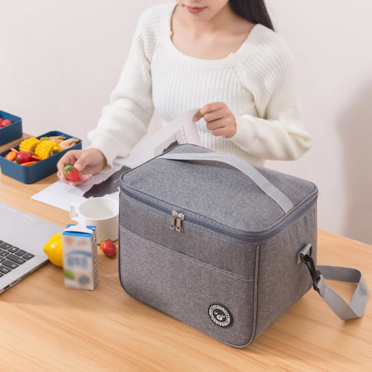 Insulated Lunch Bag – Hand-Held & Shoulder Strap