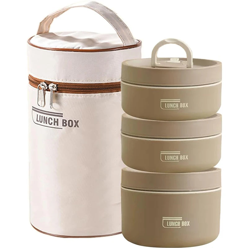 Portable Insulated Lunch Container Set
