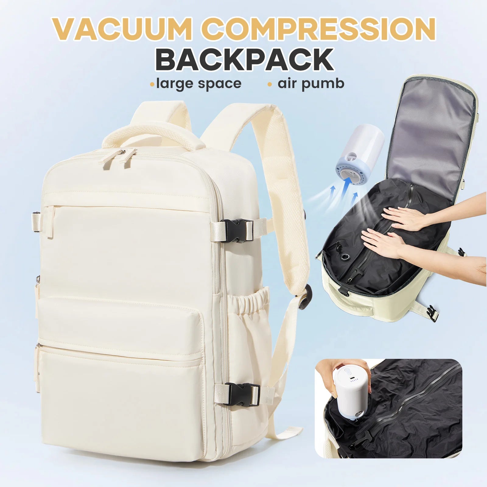Vacuum compression Backpack
