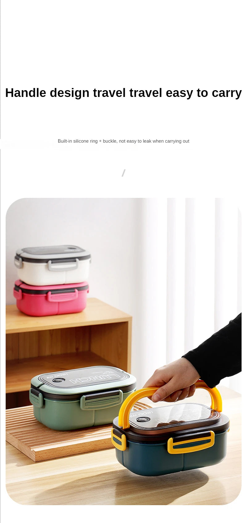 1200ML 2-Layer Bento Lunch Box