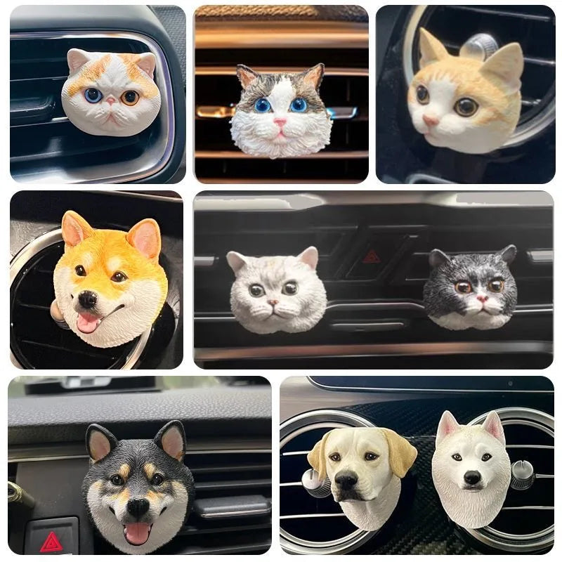 Refrigerator Magnet Personalize 3D Pet Portrait Pet Custom Dog Head Decoration Custom Pet Gift Pet Mini Sculpture Pet Lover Gift