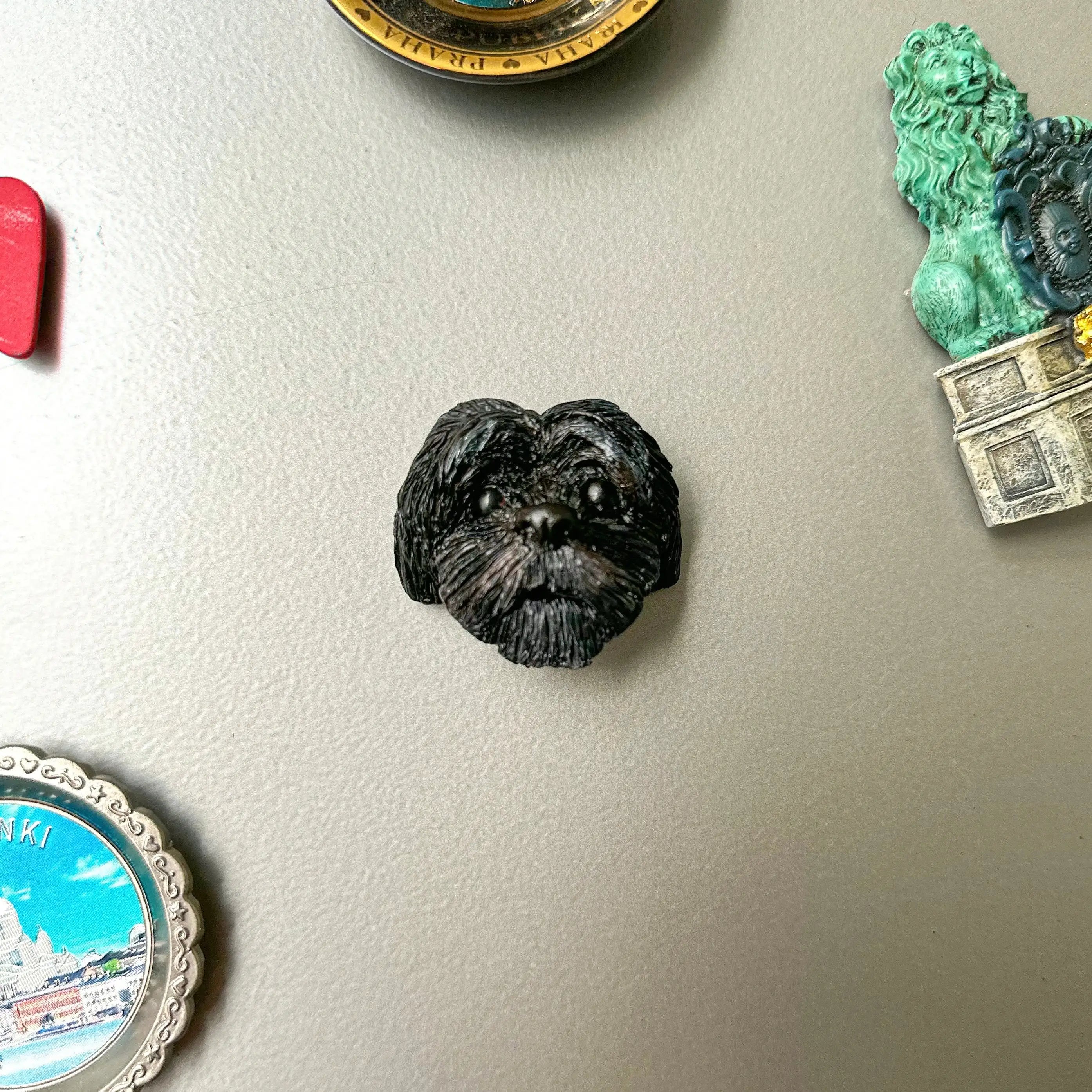 Refrigerator Magnet Personalize 3D Pet Portrait Pet Custom Dog Head Decoration Custom Pet Gift Pet Mini Sculpture Pet Lover Gift