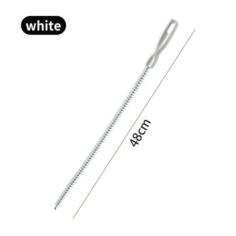 Pipe Dredging Brush Bathroom Sewer Hair Remove Sink Cleaning Brush 48/65/71cm Drain Cleaner Bendable Flexible Cleaning Tools