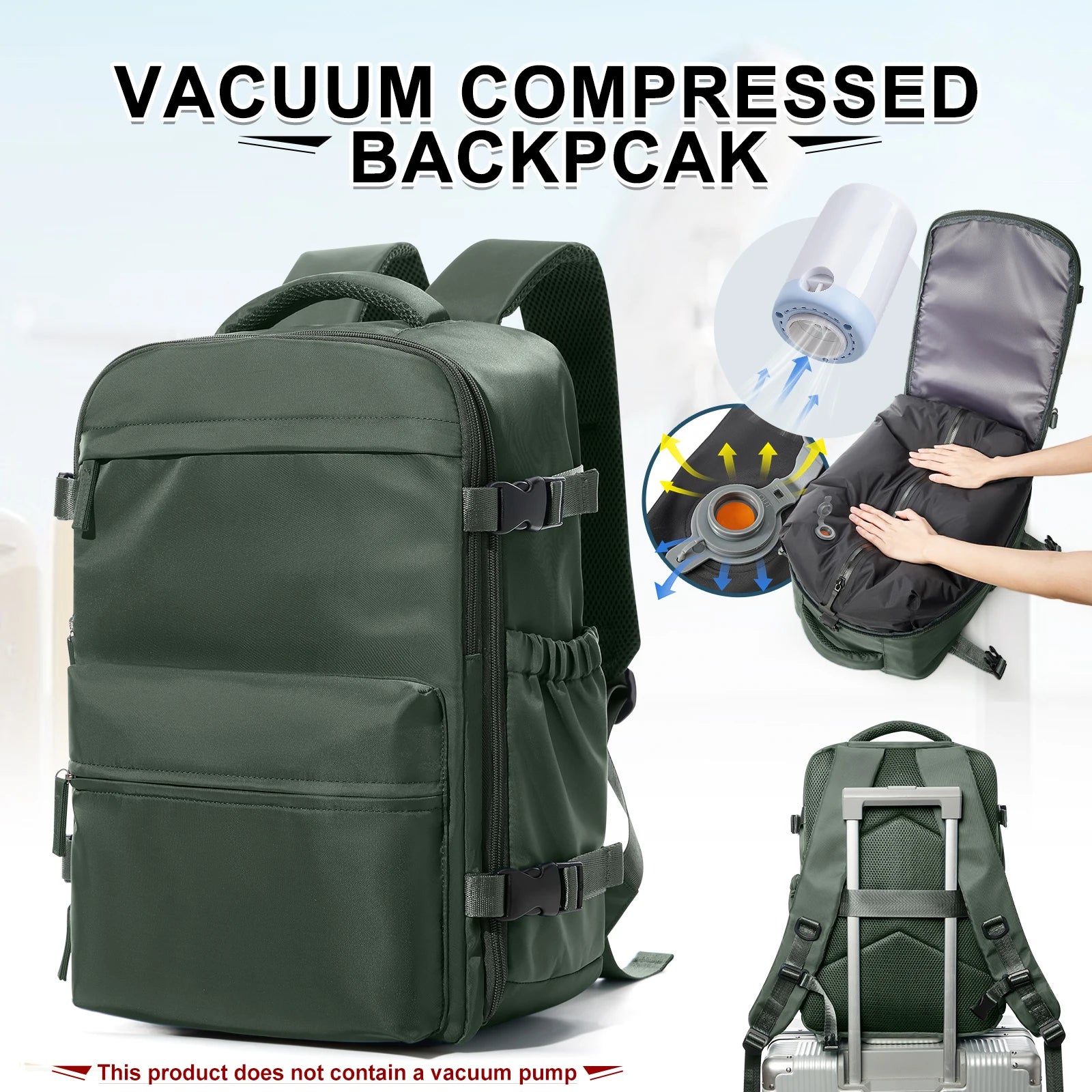 Vacuum compression Backpack