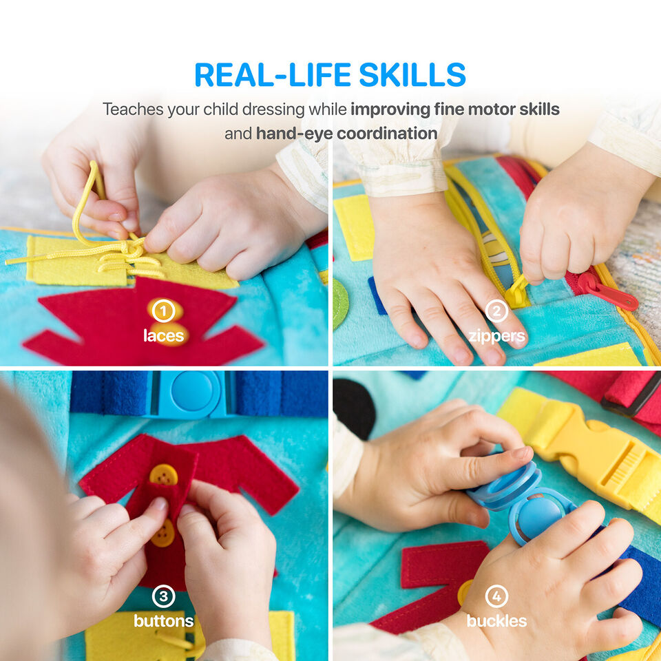 Montessori Learning Busy Board for Toddlers